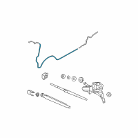 OEM Hyundai Santa Fe Hose Assembly-Rear Washer Diagram - 98950-2B000