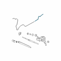 OEM 2007 Hyundai Santa Fe Hose Assembly-Rear Washer Diagram - 98980-2B000