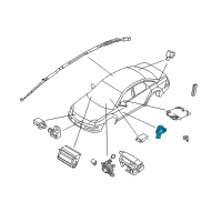 OEM 2009 Ford Taurus Side Sensor Diagram - 8G1Z-14B345-B