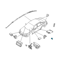 OEM 2009 Ford Taurus X Occupant Sensor Diagram - 6F9Z-14B416-A