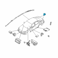OEM Ford Taurus X Side Sensor Diagram - 8C3Z-14B004-A