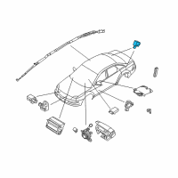 OEM Mercury Side Sensor Diagram - 8C3Z-14B004-A
