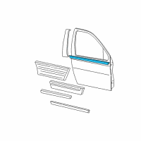 OEM 2007 Mercury Monterey Belt Weatherstrip Diagram - 6F2Z-1721452-AA