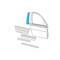 OEM 2007 Ford Freestar Window Molding Diagram - 3F2Z-1620554-BAA