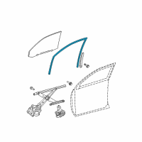 OEM 2011 Toyota Highlander Run Channel Diagram - 68141-0E041