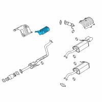 OEM 2015 Hyundai Elantra Panel-Heat Protector, Front Diagram - 28791-3X500