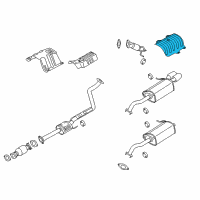 OEM Hyundai Elantra Panel-Heat Protector, Rear Diagram - 28795-3X500