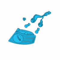 OEM 2005 Kia Amanti Lamp Assembly-Rear Combination Diagram - 924013F020