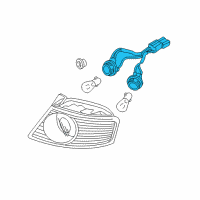 OEM 2005 Kia Amanti Holder & Wiring Assembly Diagram - 924303F020