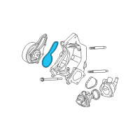 OEM Acura TSX Gasket, Water Pump Diagram - 19222-RAA-A01
