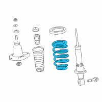 OEM 2014 Acura MDX Spring, Rear Diagram - 52441-TZ5-A02