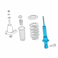 OEM Acura Damper Unit, Rear Diagram - 52611-TZ5-A12