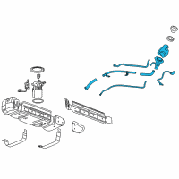 OEM 2014 Cadillac Escalade ESV Filler Pipe Diagram - 22951218