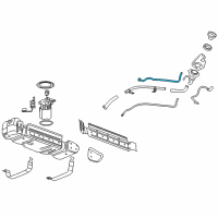 OEM Cadillac Escalade Filler Pipe Diagram - 15844701