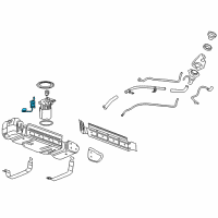 OEM Cadillac Fuel Gauge Sending Unit Diagram - 19257106