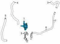 OEM 2019 Honda Clarity Water Pump, Electric Diagram - 1J200-5K1-A01