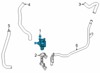 OEM 2020 Honda CR-V Water Pump, Electric Diagram - 1J200-5K1-A01