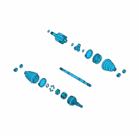 OEM 1999 Pontiac Grand Prix Front Wheel Drive Shaft Kit Diagram - 26047918