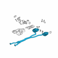 OEM Cadillac CTS Muffler & Pipe Diagram - 20945125