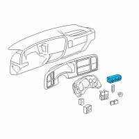 OEM 2006 Chevrolet Silverado 1500 Control Asm-Heater & A/C (W/ Rear Window Defogger Diagram - 15832316