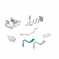 OEM 2008 Buick Enclave Rear Oxygen Sensor Diagram - 12597947