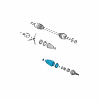 OEM 2005 Chevrolet Equinox Boot Kit, Rear Wheel Drive Shaft Cv Joint Diagram - 22674177