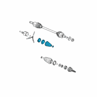 OEM Saturn Vue Boot Kit, Rear Wheel Drive Shaft Tri-Pot Joint Diagram - 22674176