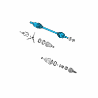 OEM Pontiac Torrent Axle Diagram - 22717558