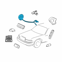 OEM 2011 Ford Crown Victoria Clock Spring Diagram - 6W1Z-14A664-A