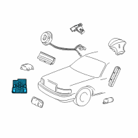 OEM 2008 Lincoln Town Car Sensor Diagram - 3W1Z-14B417-AA