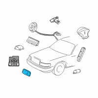 OEM Mercury Grand Marquis Center Sensor Diagram - 3W1Z-14B006-AA