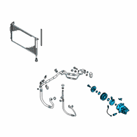 OEM 2022 Kia Forte COMPRESSOR ASSY Diagram - 97701M6550