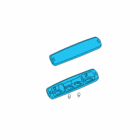 OEM Cadillac High Mount Lamp Diagram - 15030176