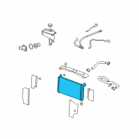 OEM 2006 Cadillac Escalade EXT Radiator Diagram - 20935856
