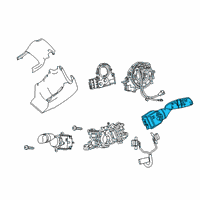 OEM 2021 Toyota Corolla Wiper Switch Diagram - 84652-02840