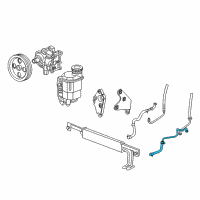 OEM 2007 Dodge Ram 2500 Line-Power Steering Return Diagram - 52106846AE