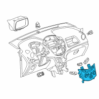 OEM 2015 Chevrolet Trax Dash Control Unit Diagram - 95321932