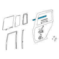 OEM 2003 Toyota RAV4 Inner Weatherstrip Diagram - 68174-42010