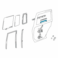 OEM 2003 Toyota RAV4 Window Guide Diagram - 69906-42020