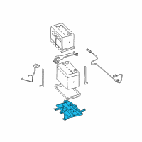 OEM Infiniti I30 Bracket-Battery Diagram - 64860-2Y000