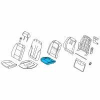 OEM BMW X6 Padded Section, Basic Seat, Right Diagram - 52-10-7-386-373