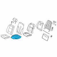 OEM BMW X6 Heating Element, Basic Seat Diagram - 52-10-7-320-351