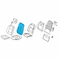 OEM 2016 BMW X5 Heating Element, Basic Backrest Diagram - 52-10-7-320-353
