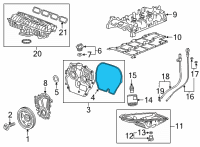 OEM Cadillac CT4 Upper Timing Cover Seal Diagram - 55506816