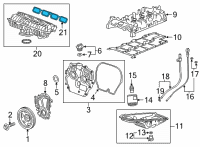 OEM 2022 Chevrolet Blazer Intake Manifold Seal Diagram - 55488180