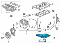 OEM 2021 Buick Envision Oil Pan Diagram - 55511566