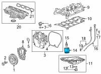 OEM Buick Envision Oil Filter Diagram - 55501357