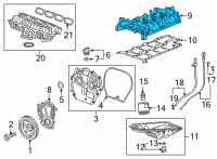 OEM 2022 Cadillac CT4 Valve Cover Diagram - 55514428