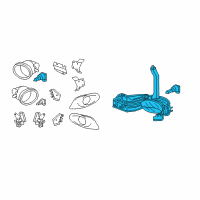 OEM 2012 Honda Accord Fog Light, R (Coo) Diagram - 33901-TA0-315