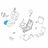 OEM 2013 Infiniti QX56 Pad Assembly-2ND Seat Cushion, RH Diagram - 88311-1LL0A